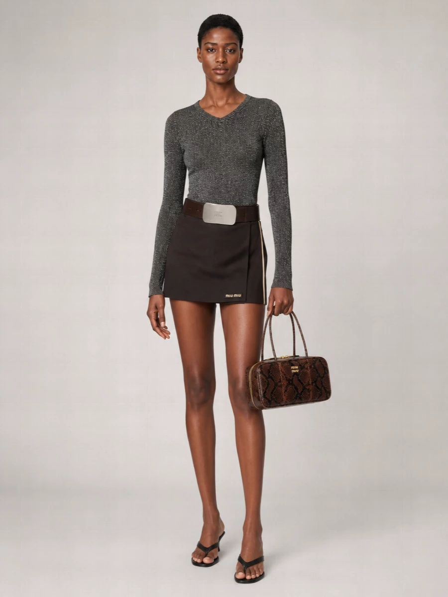 Miu Miu Beau Leather Shoulder Bag