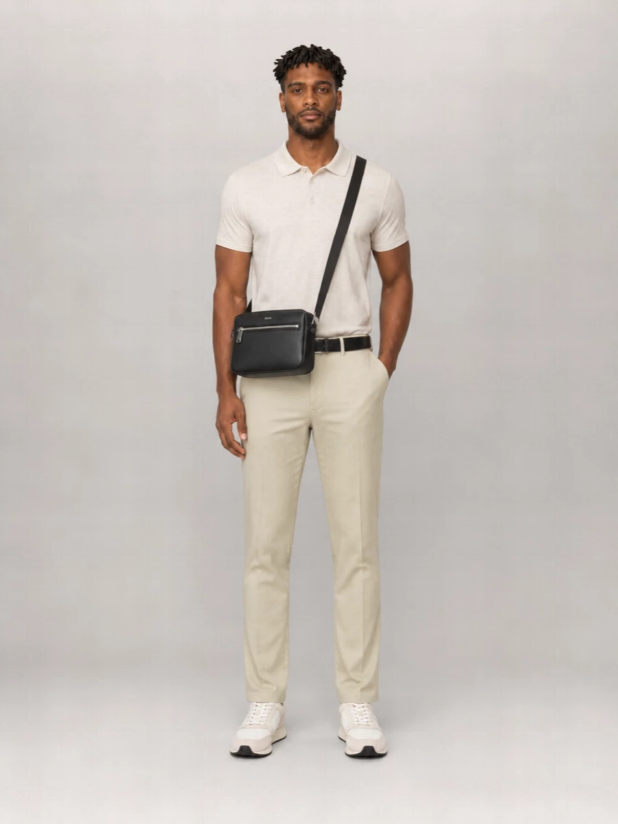 Boss Linen Blend Polo Shirt