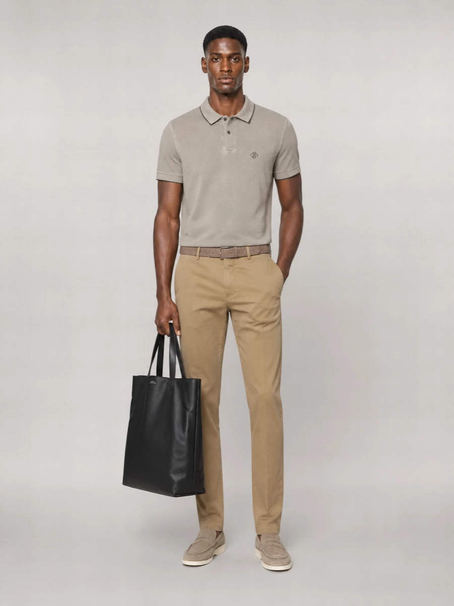 Pt Torino Stretch Cotton Chinos