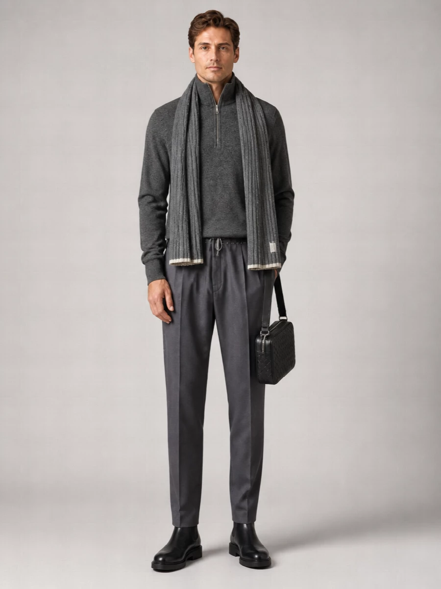 Vince Cashmere Half Zip Sweater