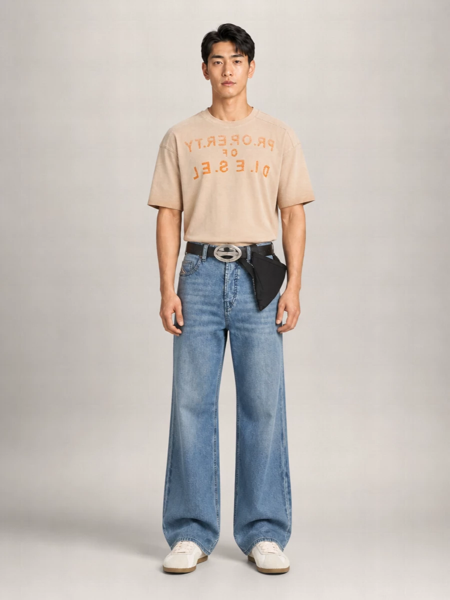Diesel Wide-Leg Jeans