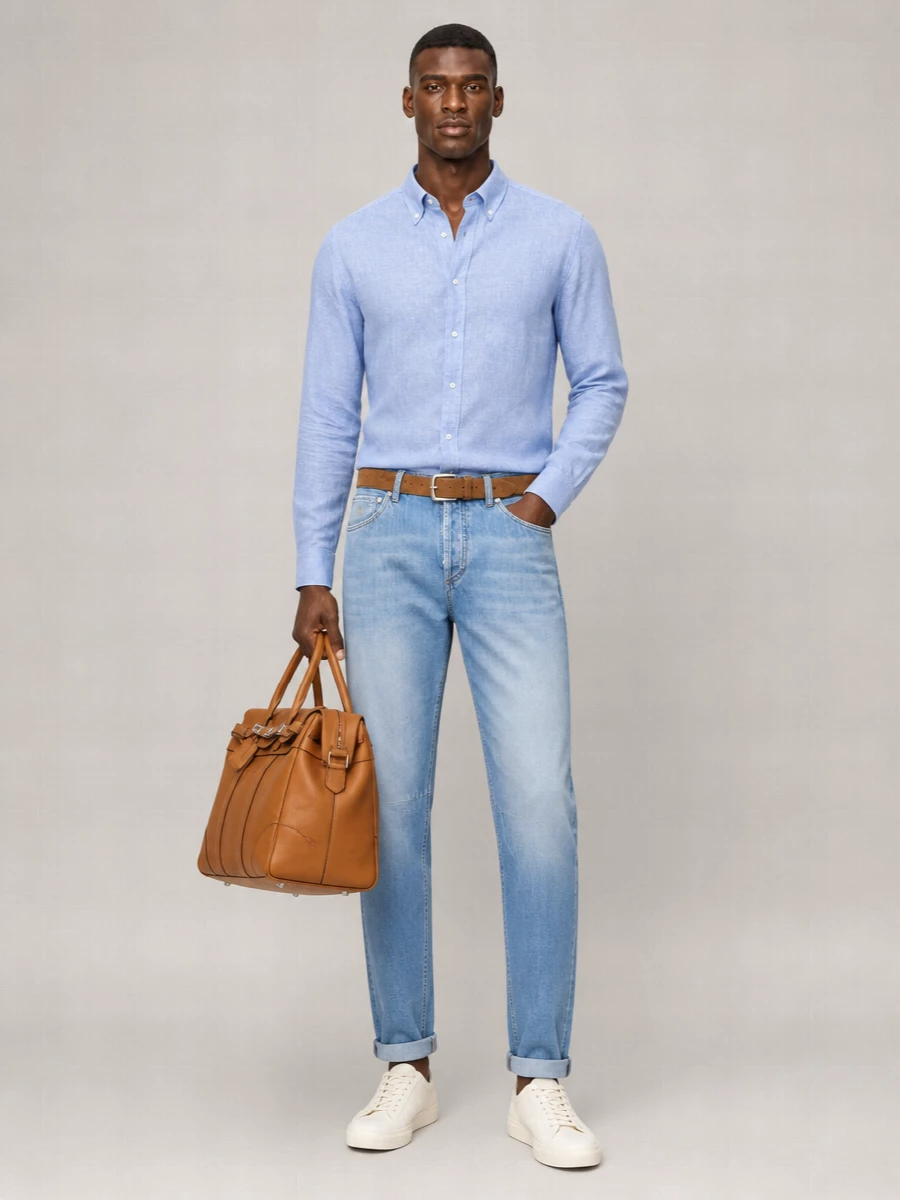 Brunello Cucinelli Denim Straight-Leg Jeans