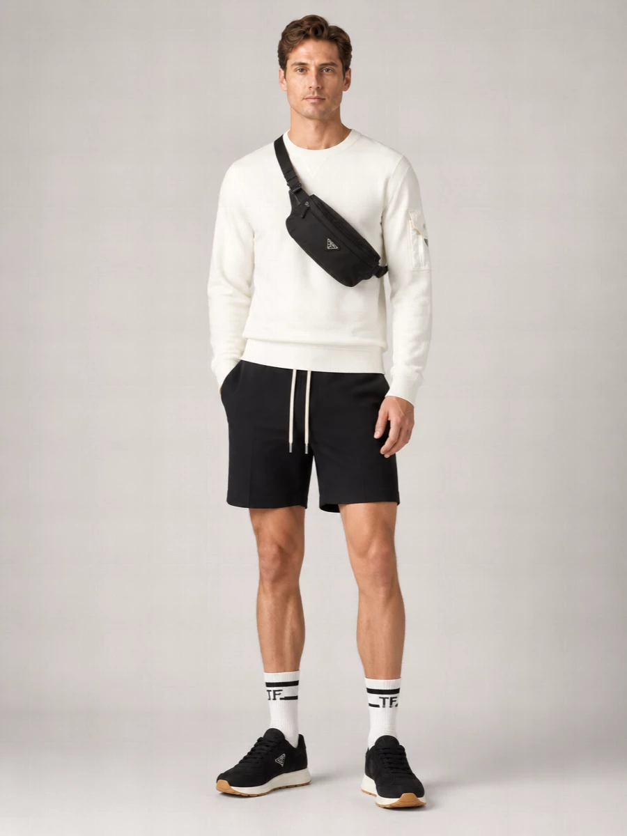 Moncler Tech Fabric Tailored Shorts
