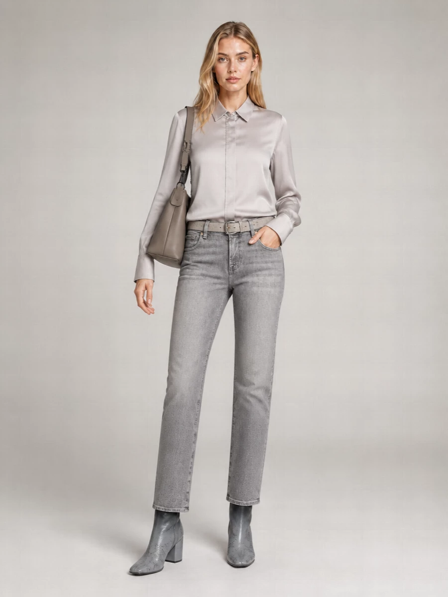 7 For All Mankind Denim Straight-Leg Jeans