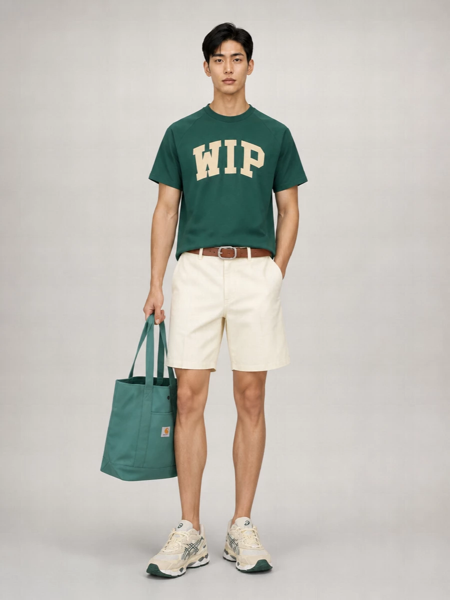 Carhartt Wip Organic Cotton Logo Print Short Sleeve T-Shirt
