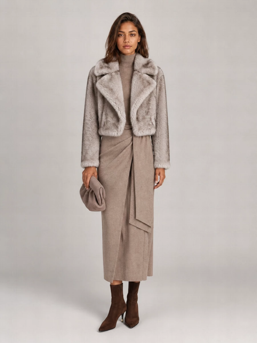 Sportmax Faux Fur Short Jacket