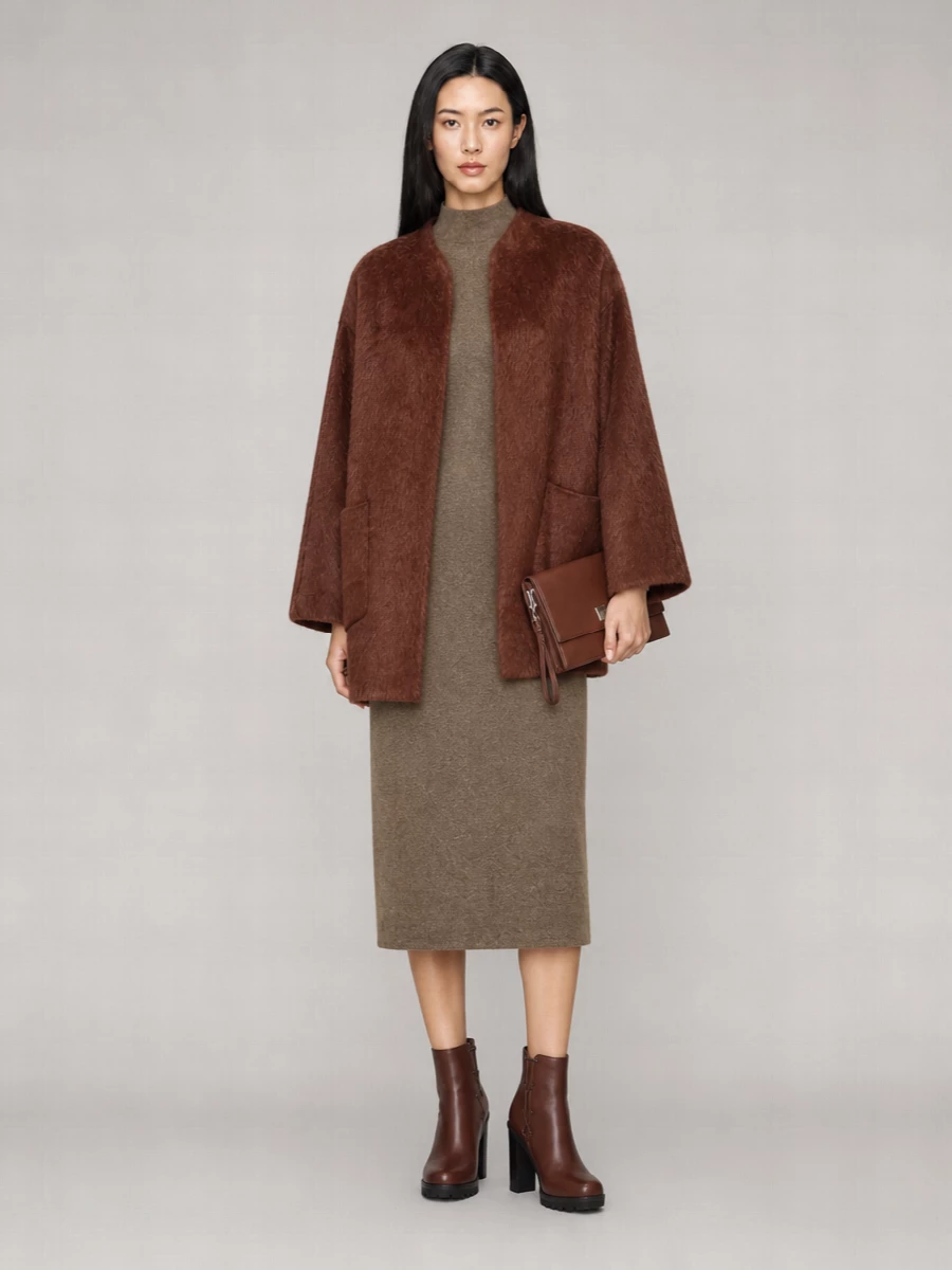 Max Mara faux fur jacket