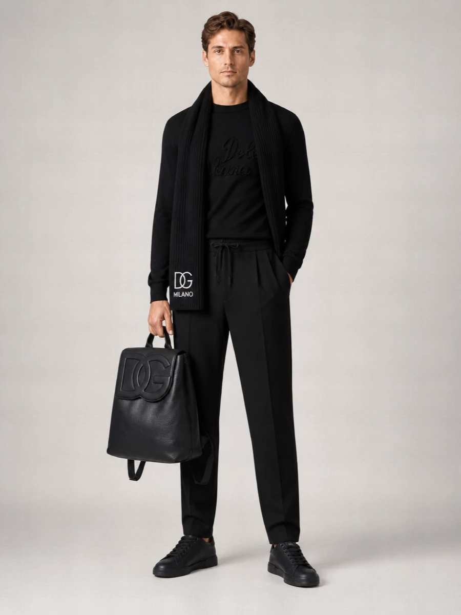 Dolce&Gabbana Wool Logo-Patch Jumper