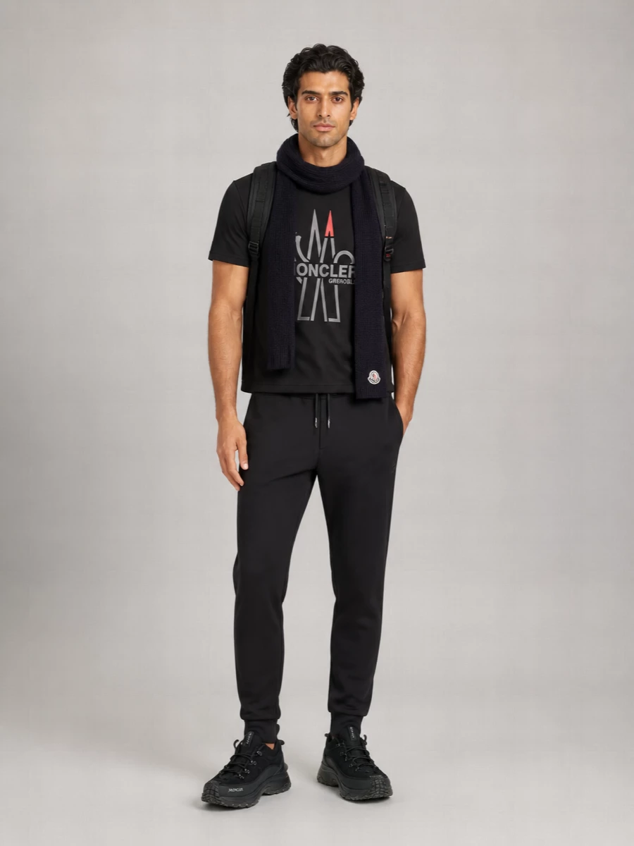 Moncler Suede Low-Top Sneakers