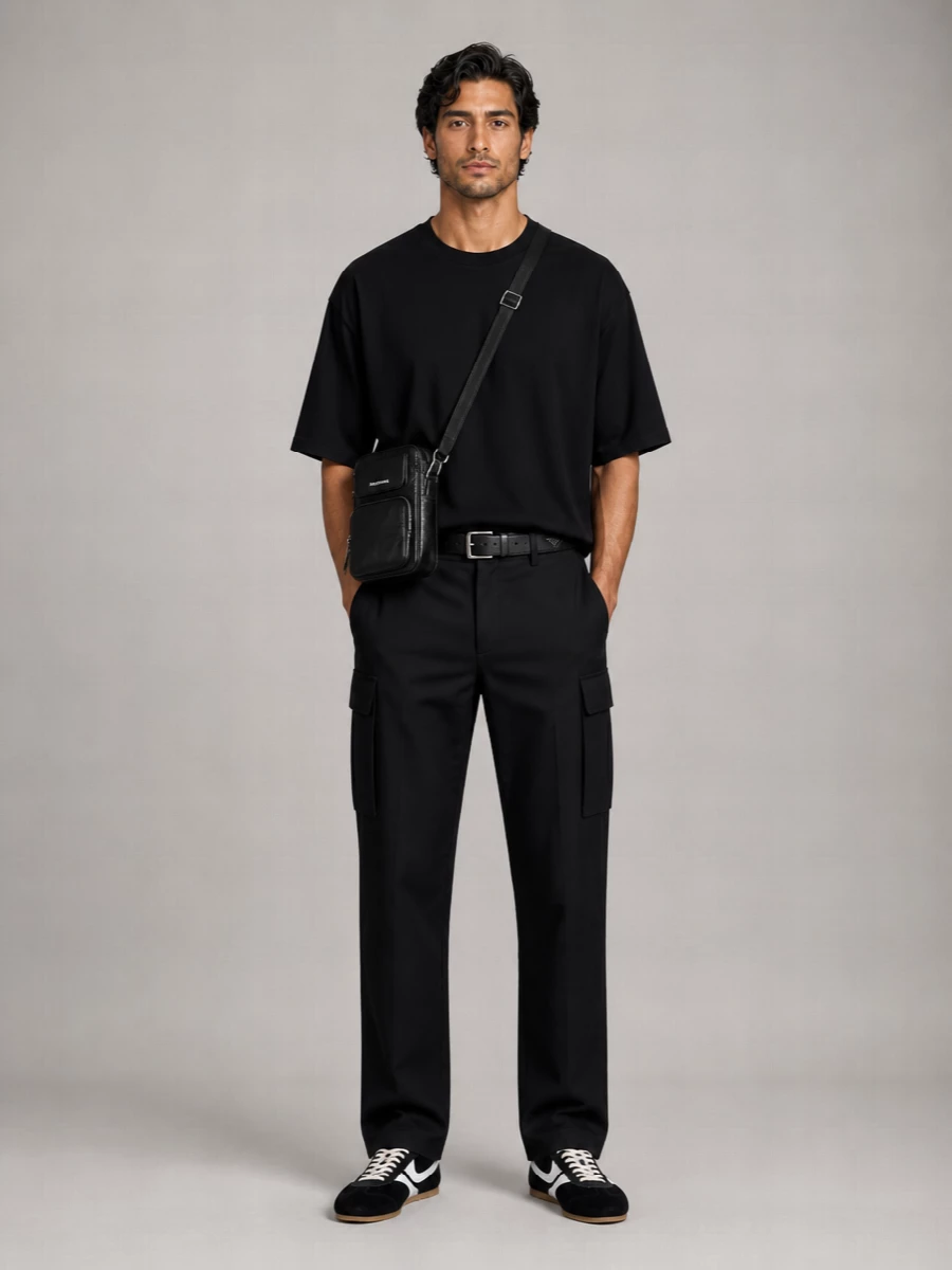Dries Van Noten Cotton Wide-Leg Cargo Pants