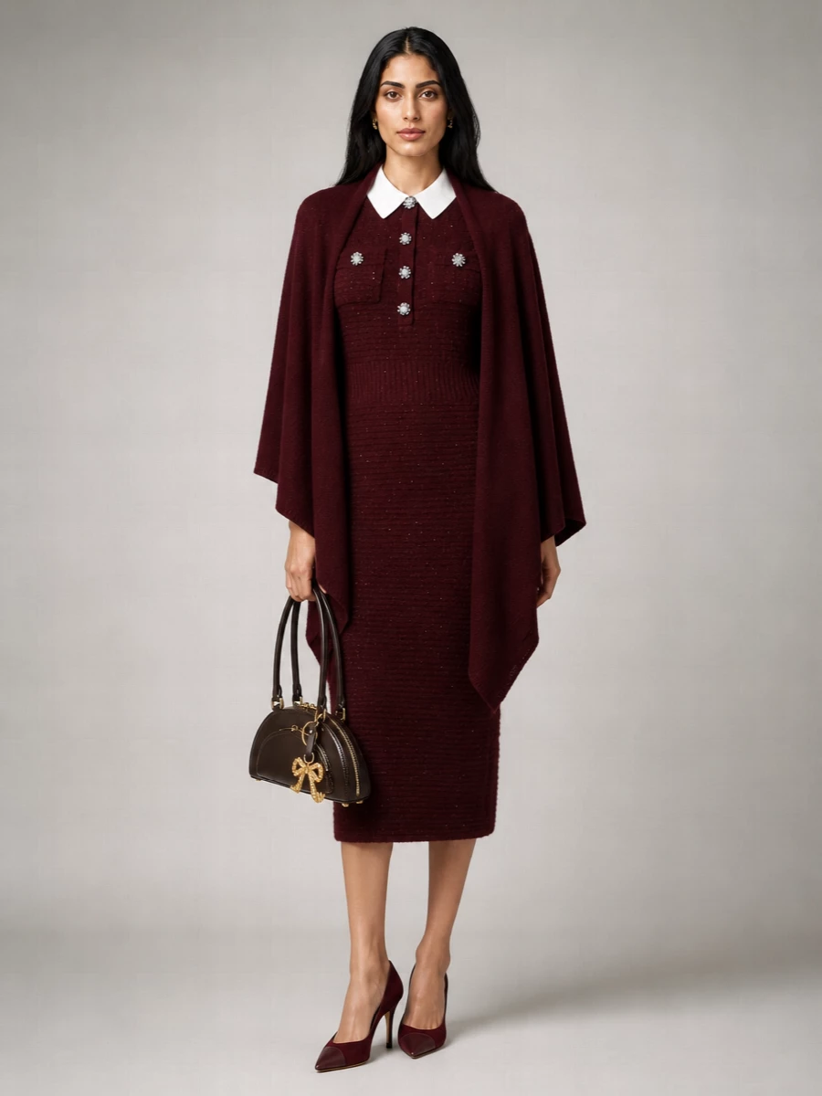 Self-Portrait midi dress