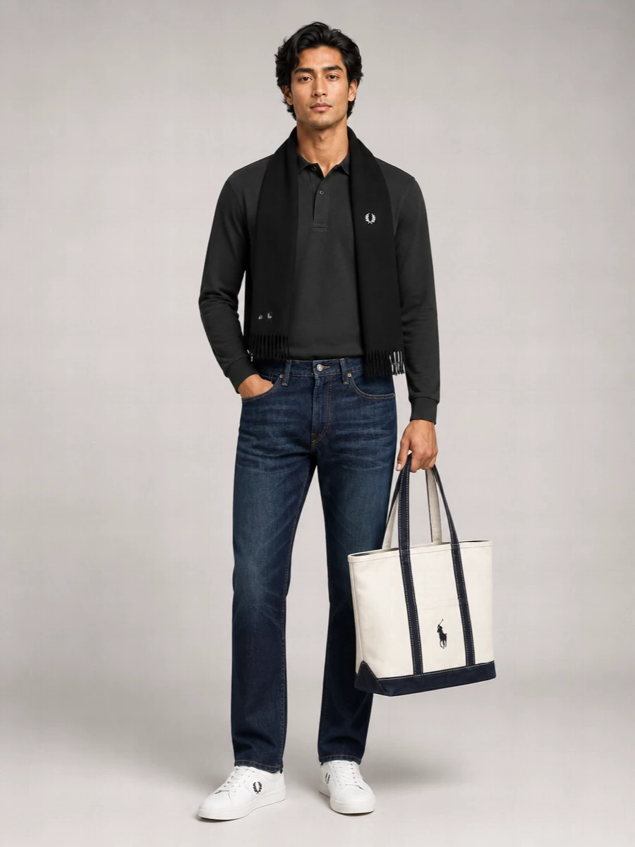 Fred Perry Long Sleeve Polo Shirt