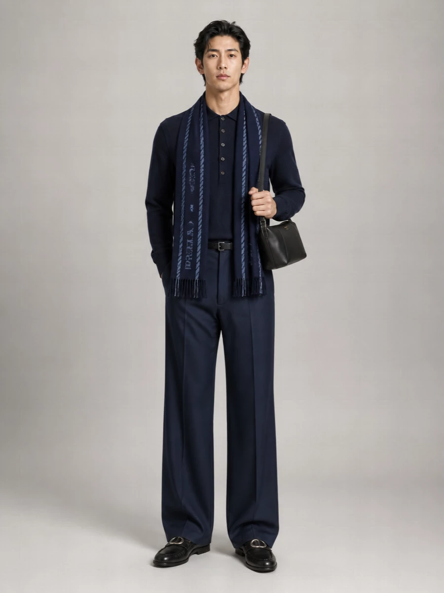 Dries Van Noten Merino Wool Polo Shirt