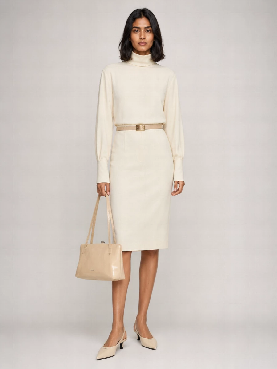 Jil Sander Crepe Pencil Skirt
