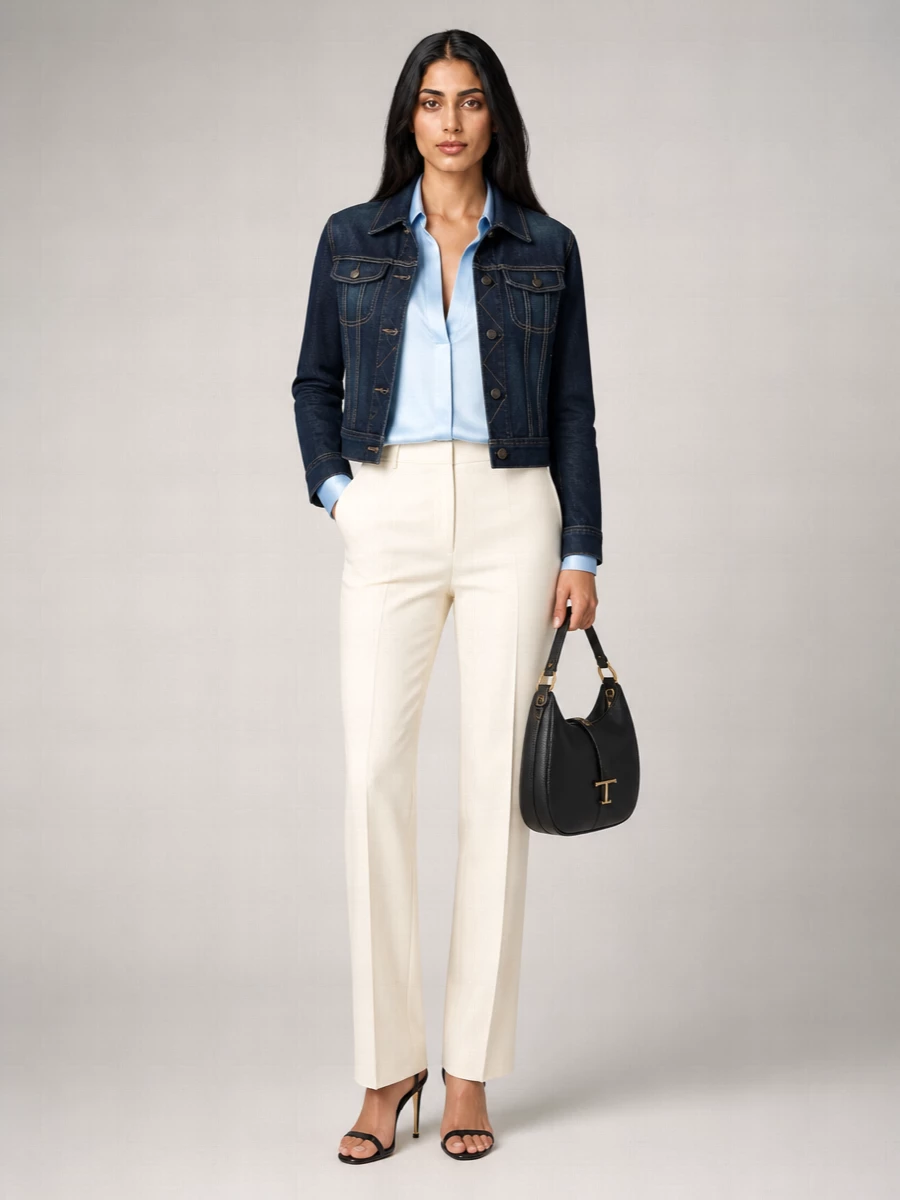 Tom Ford Denim Cropped Jacket