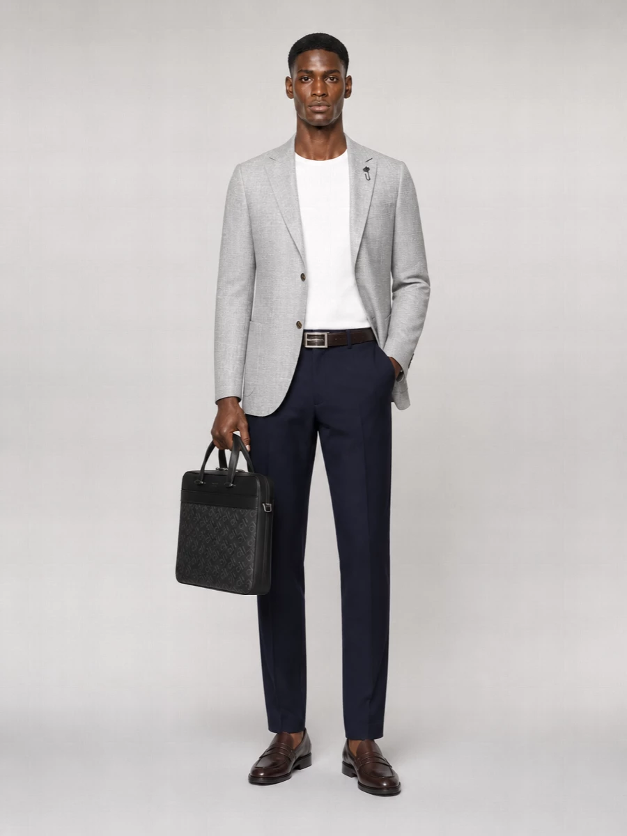 Lardini Wool Straight-Leg Trousers