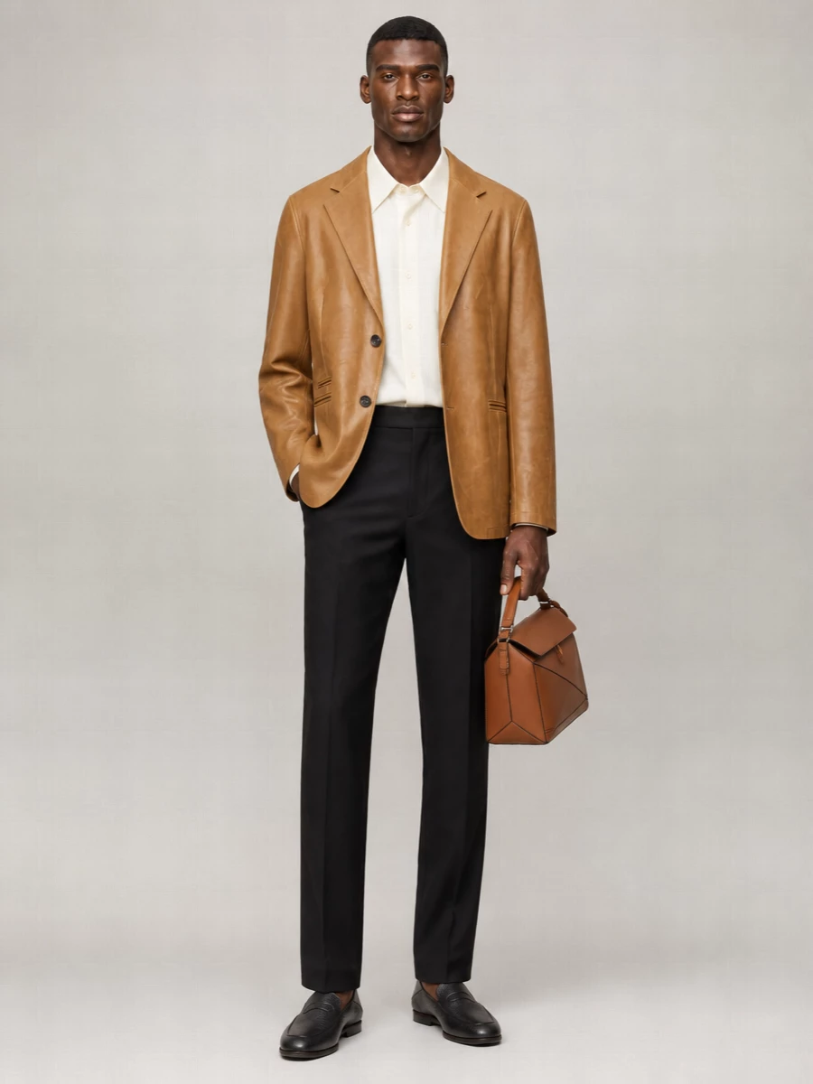 Our Legacy Leather Blazer