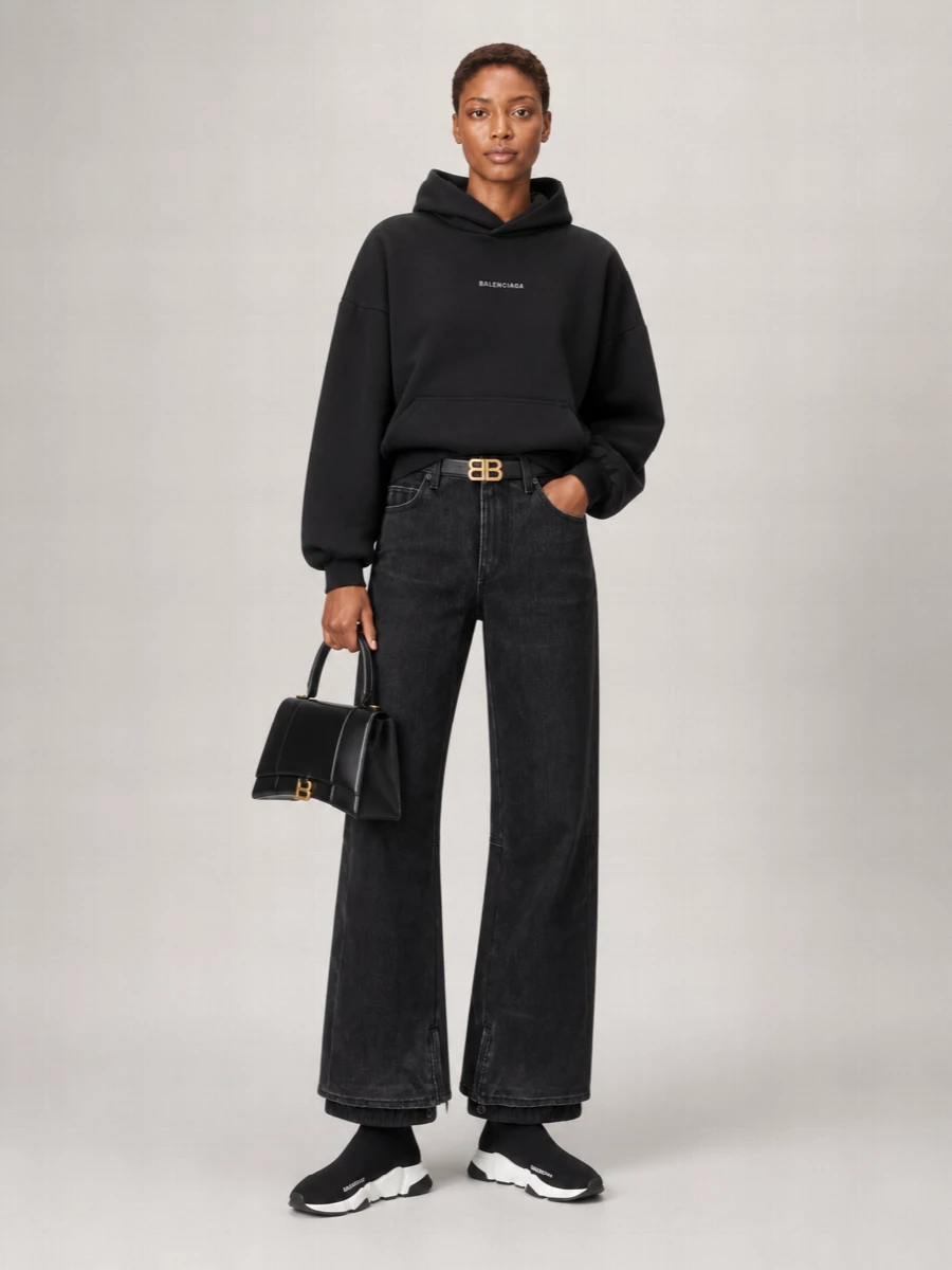 Balenciaga Cropped Hoodie