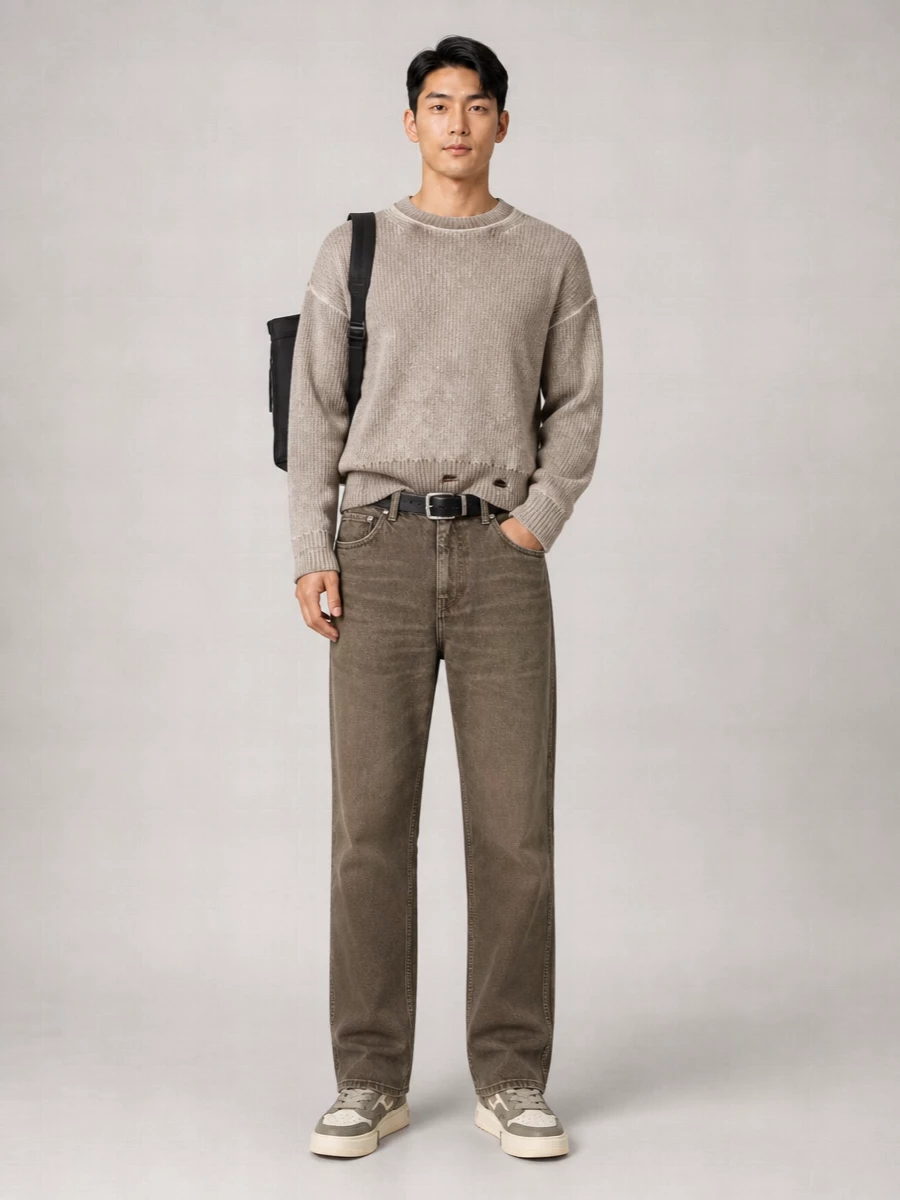 Represent Denim Baggy Straight-Leg Jeans