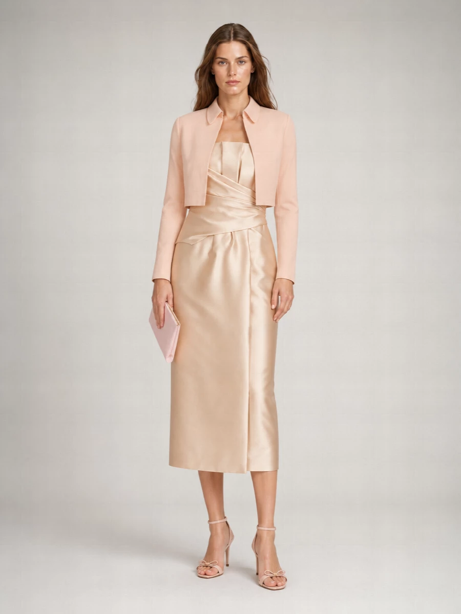 Alberta Ferretti Cropped Wool Blazer