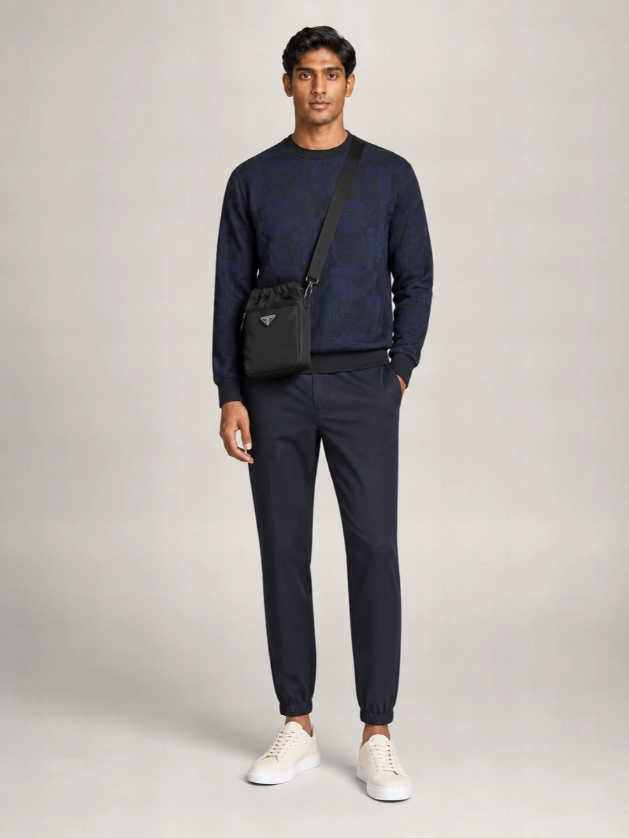 Emporio Armani Linen Bomber Jacket