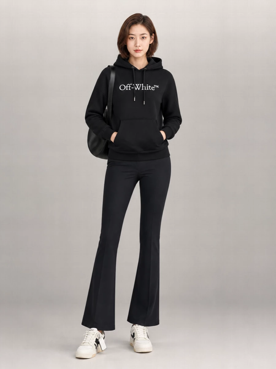 Off-White Cotton Logo Hoodie