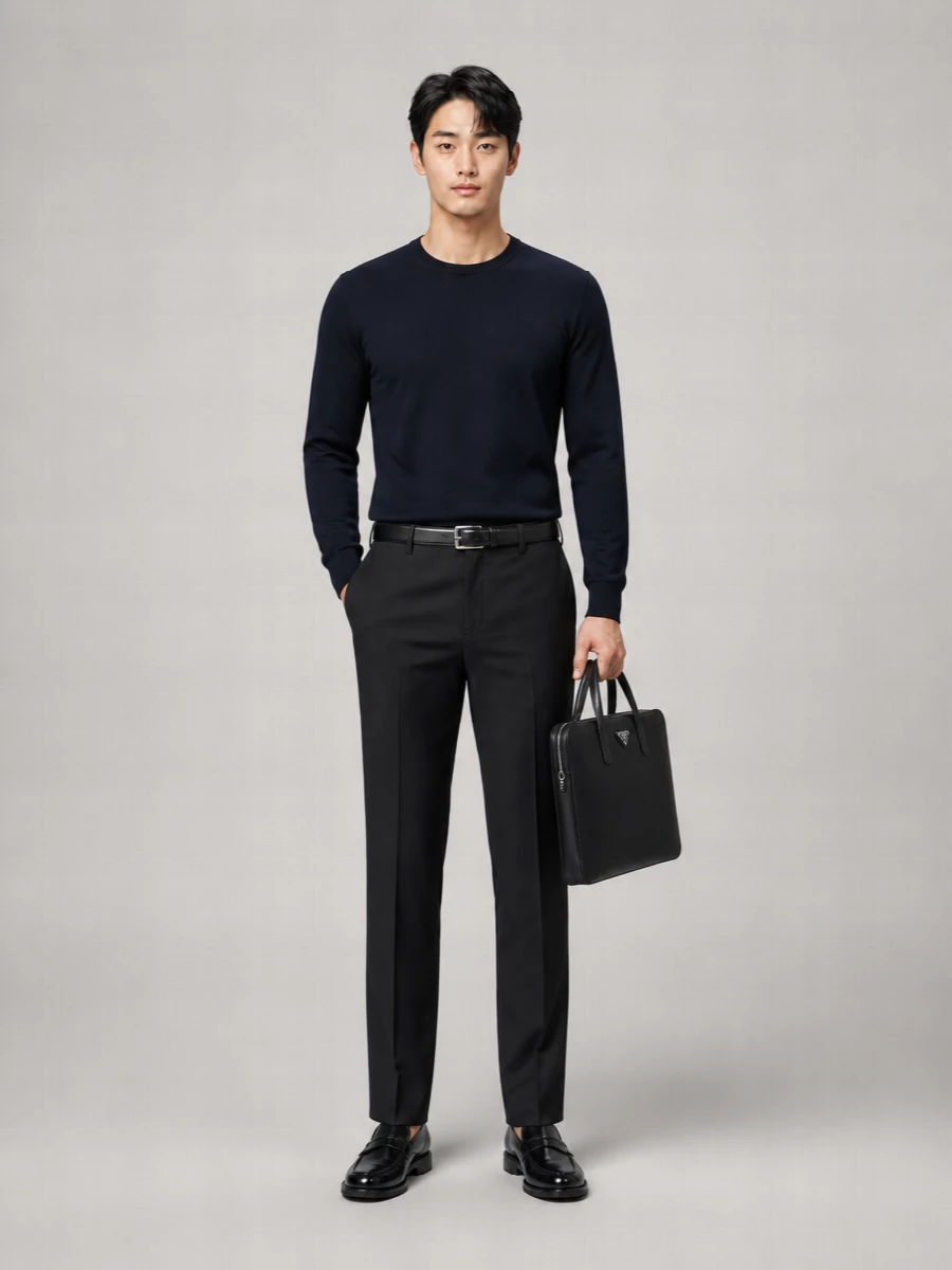Zegna Wool Straight-Leg Trousers