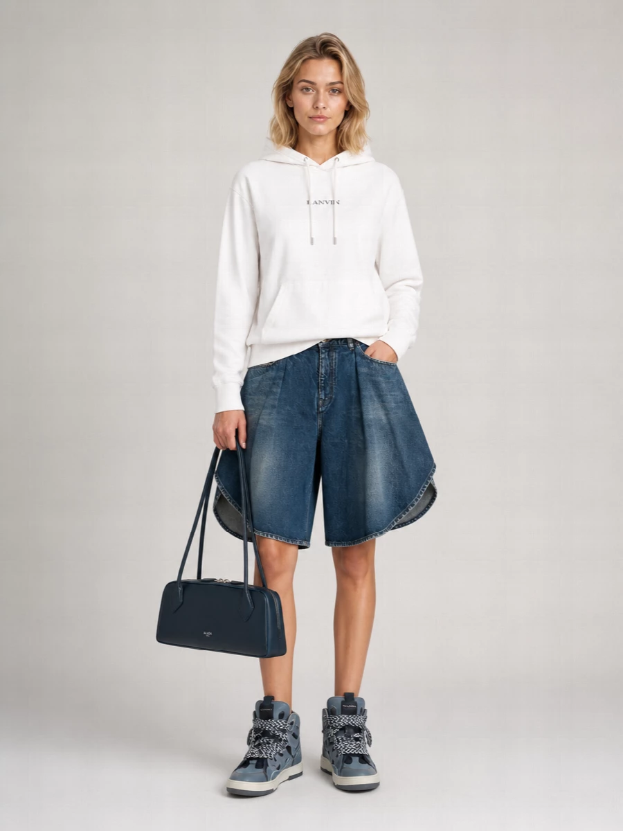 Lanvin Leather High-Top Sneakers