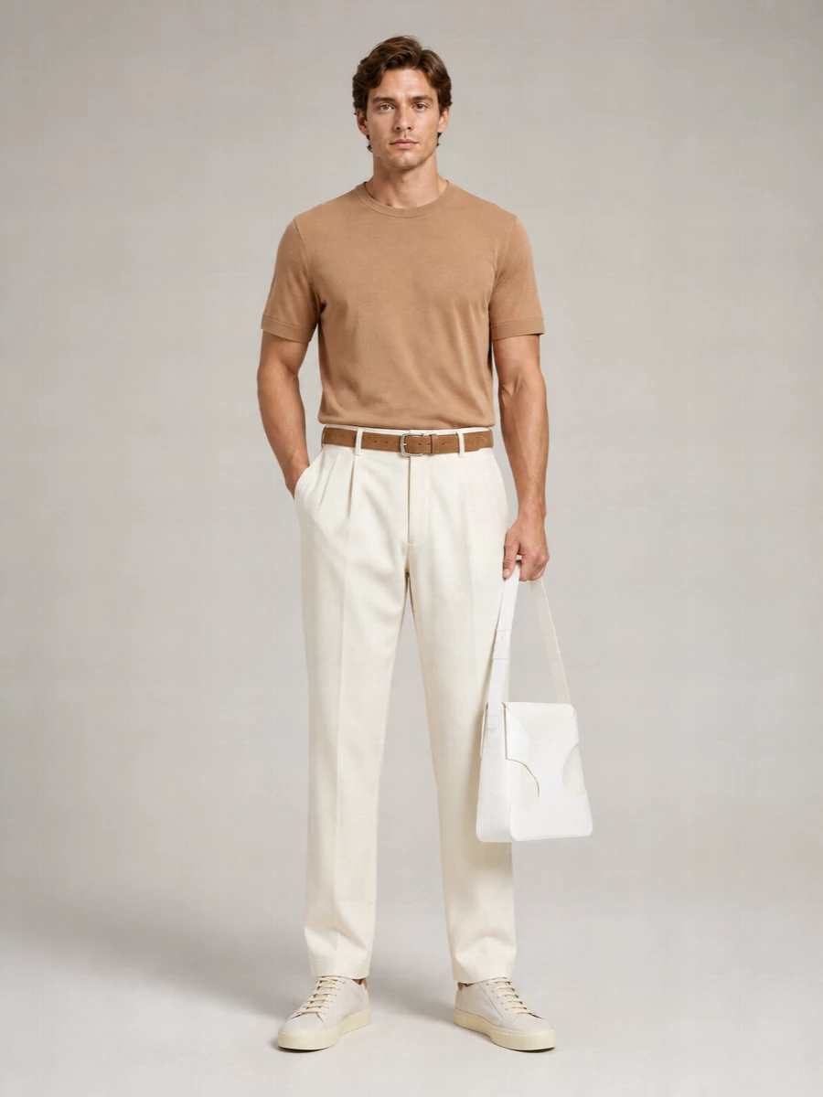 Lardini Fine-Knit Cotton Short-Sleeve T-Shirt