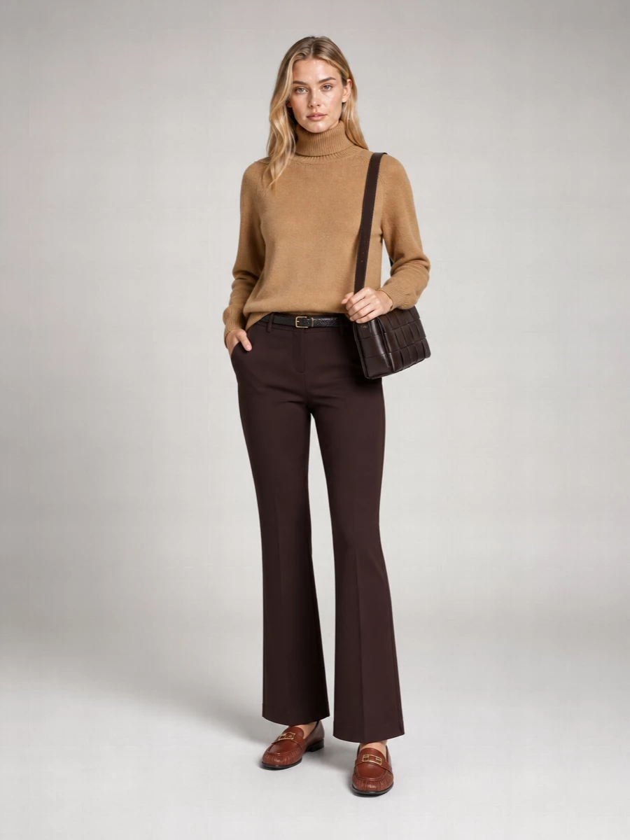 Fendi Cashmere Blend Ribbed Roll Neck Jumper