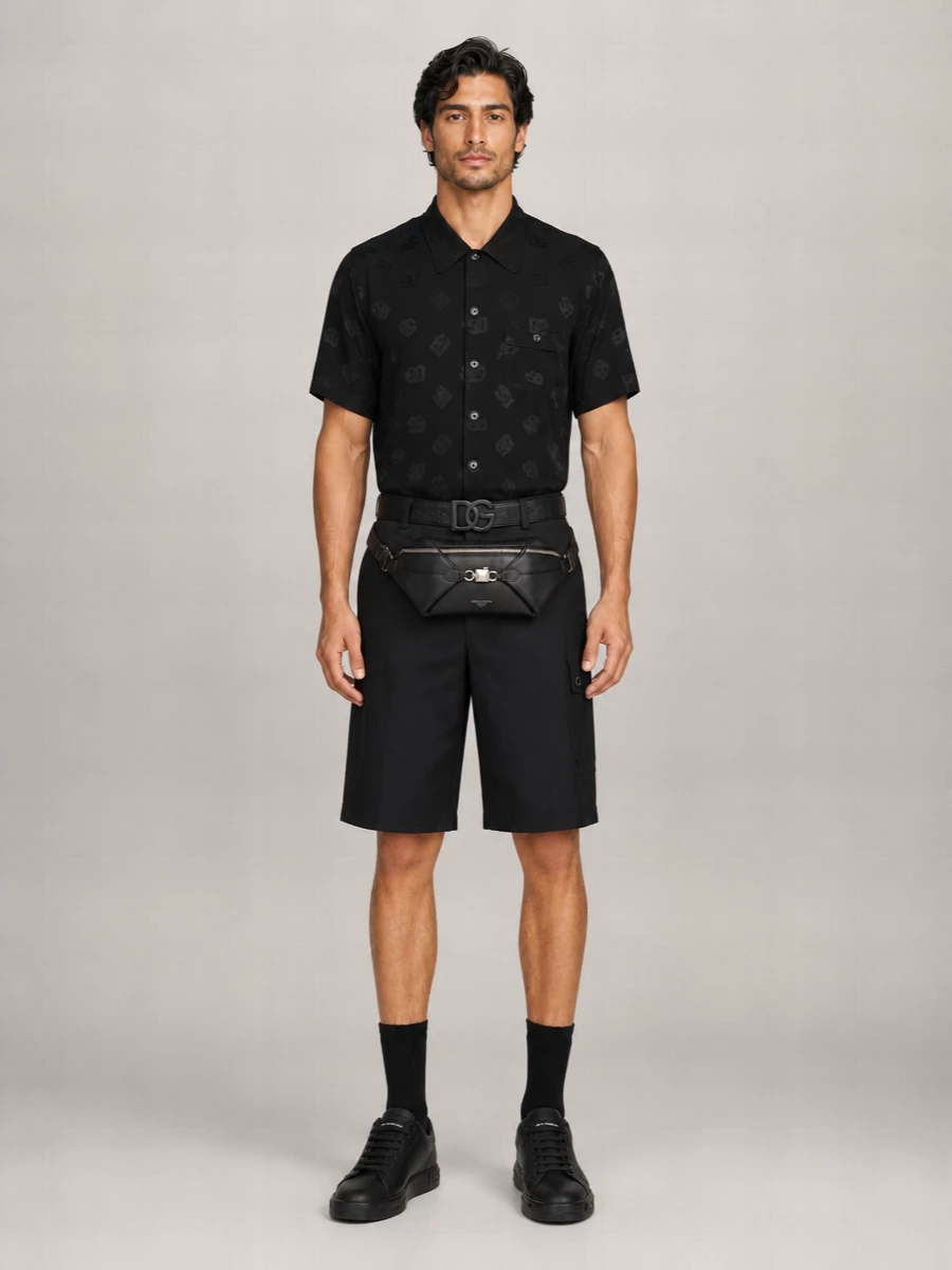 Dolce&Gabbana Leather Low-Top Portofino Sneakers