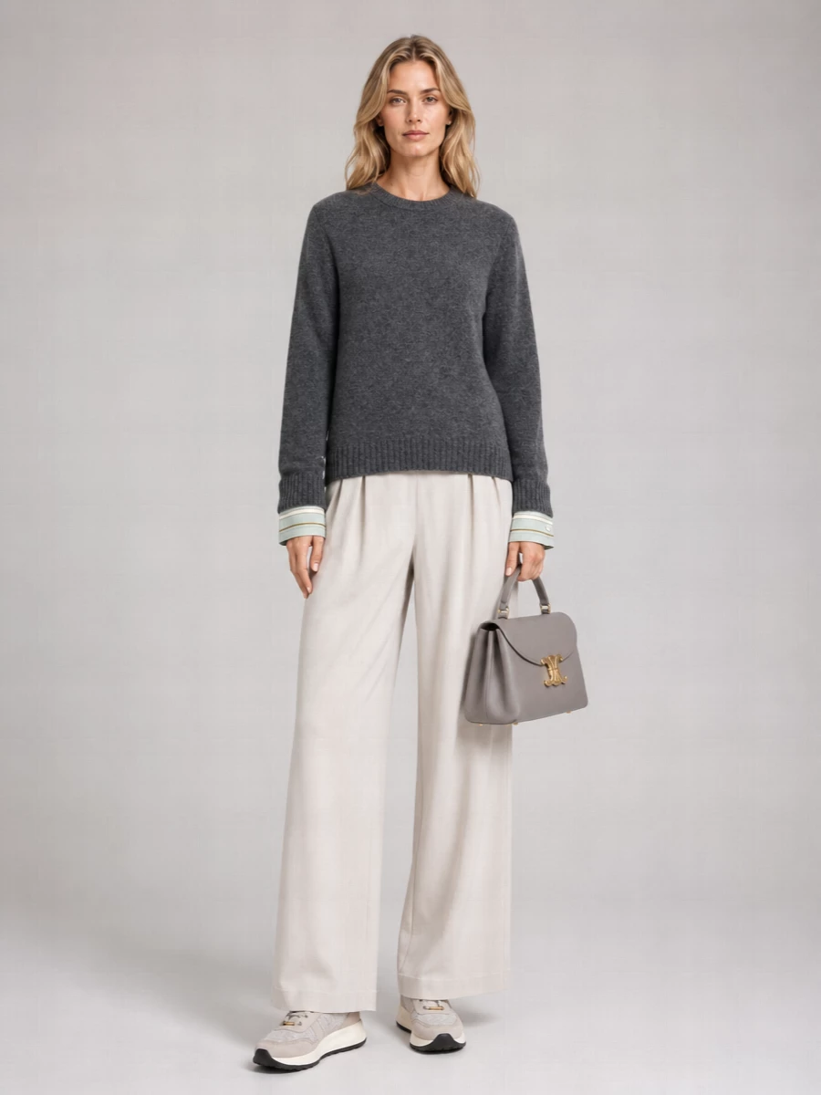 Celine Calfskin Leather Shoulder Bag
