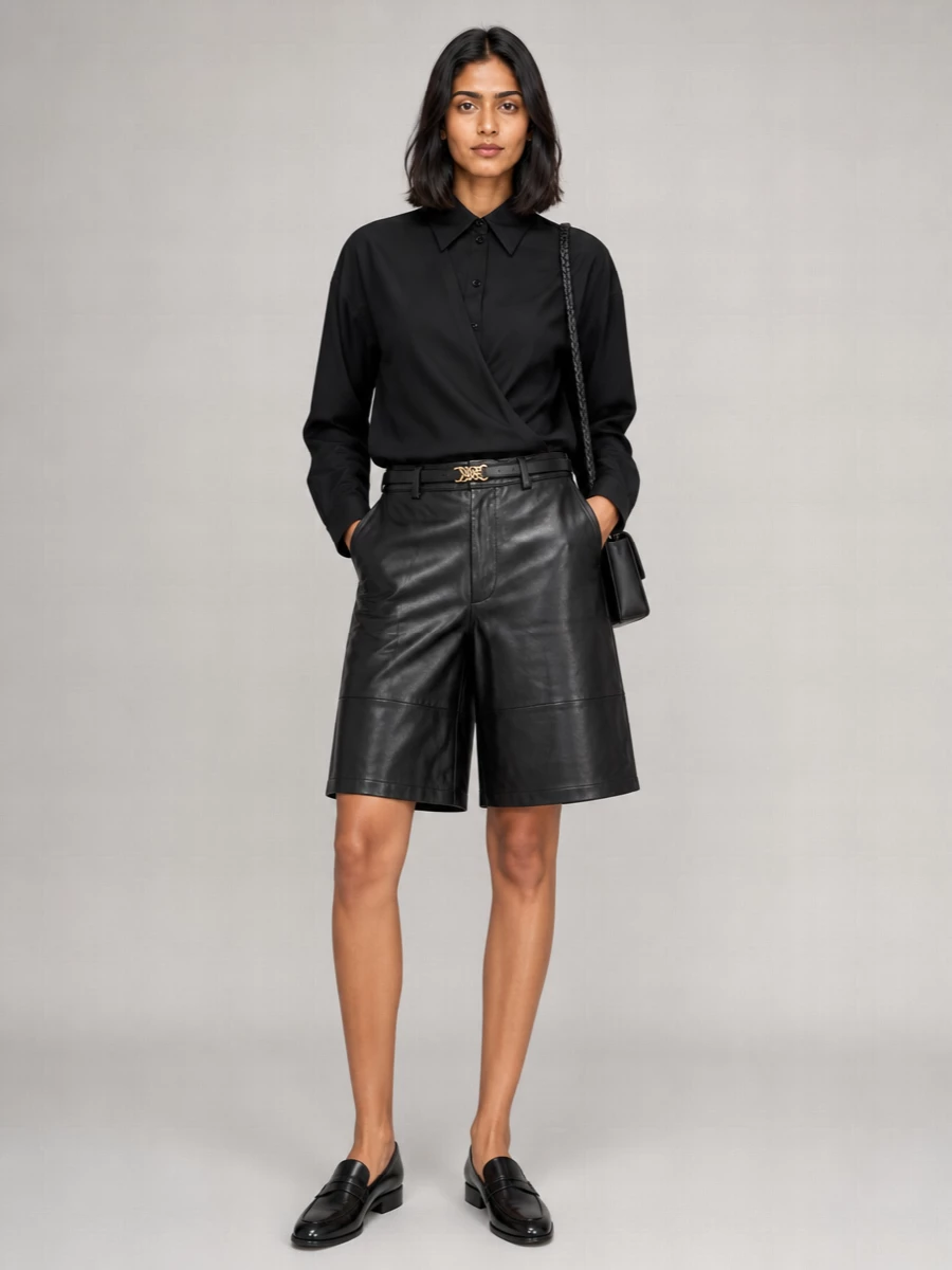 Jil Sander Tangle Leather Crossbody Bag