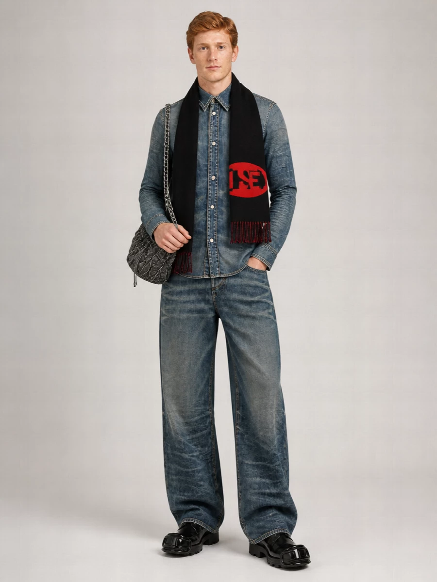 Diesel High-Rise Wide-Leg Jeans