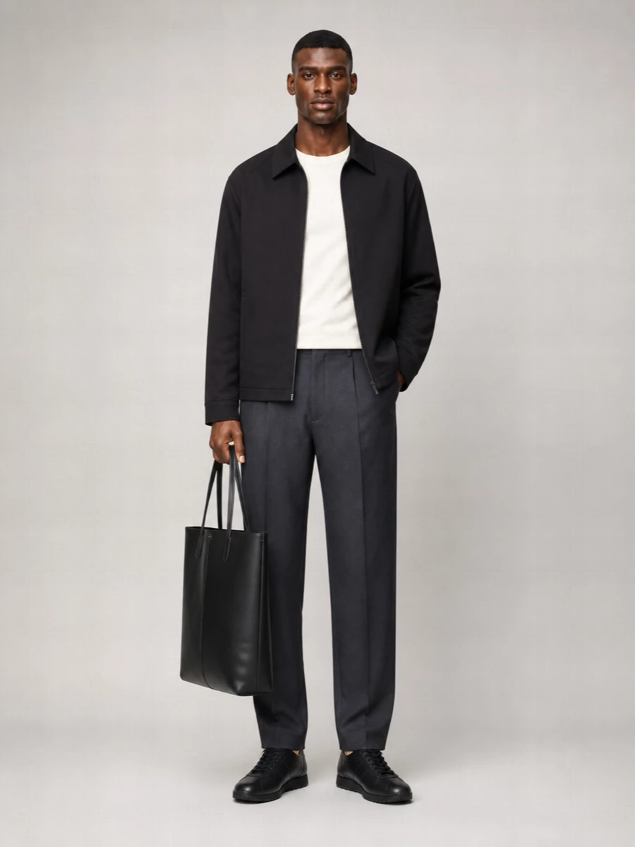 The Row Cotton Cashmere Single-Breasted Coat