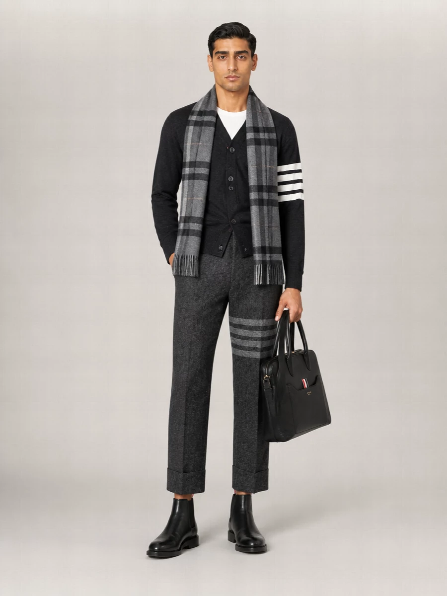 Thom Browne Cashmere V Neck Cardigan