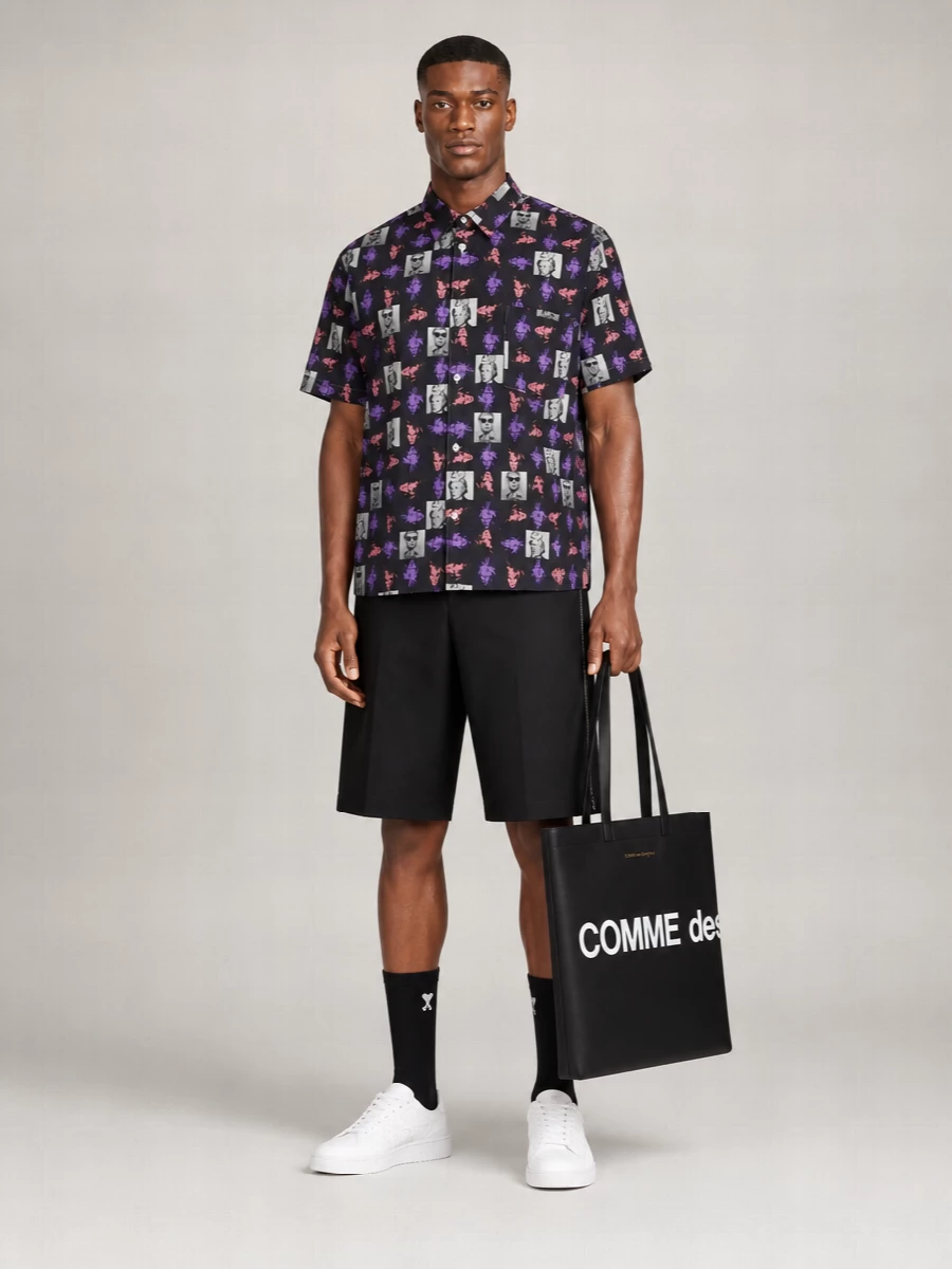 Comme Des Garçons Cotton Printed Shirt