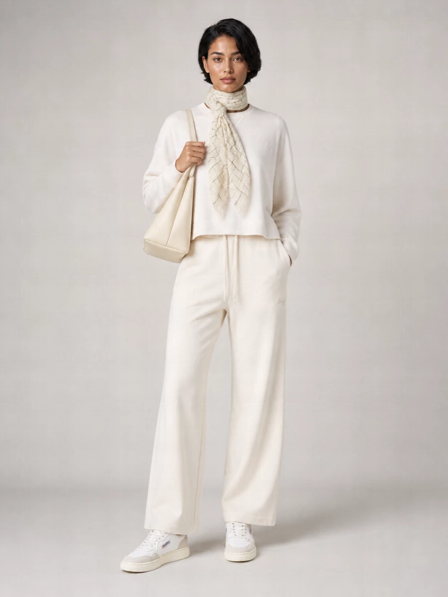 Autry cashmere wool straight trousers