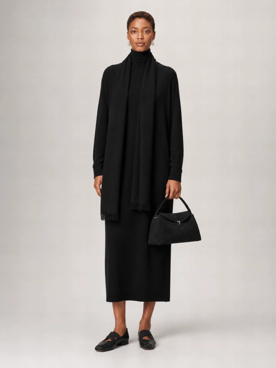 Uma Wang Cashmere Wrap Knitted Dress