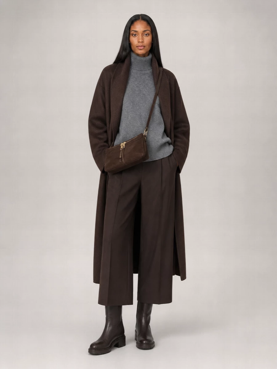 The Frankie Shop Oversized Funnel Neck Coat