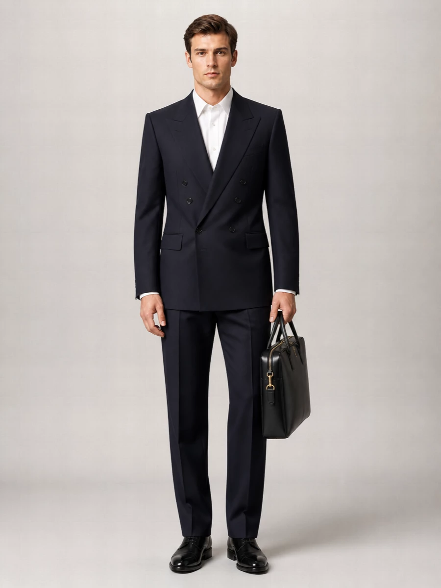 Saint Laurent Calfskin Sac De Jour Briefcase