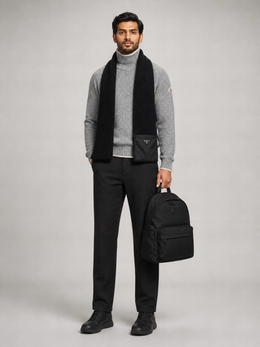 Moncler Cotton Straight-Leg Trousers