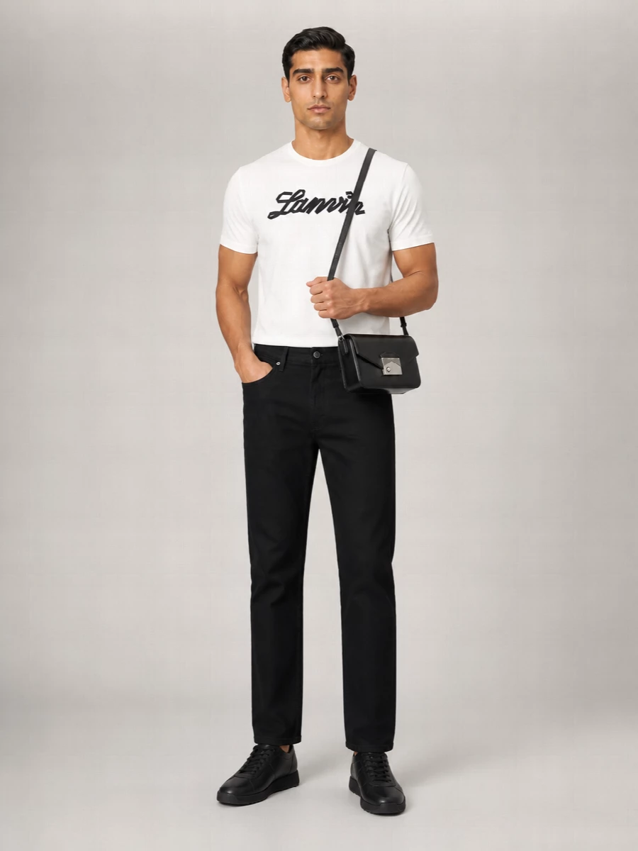Lanvin Embroidered Logo Cotton T-Shirt