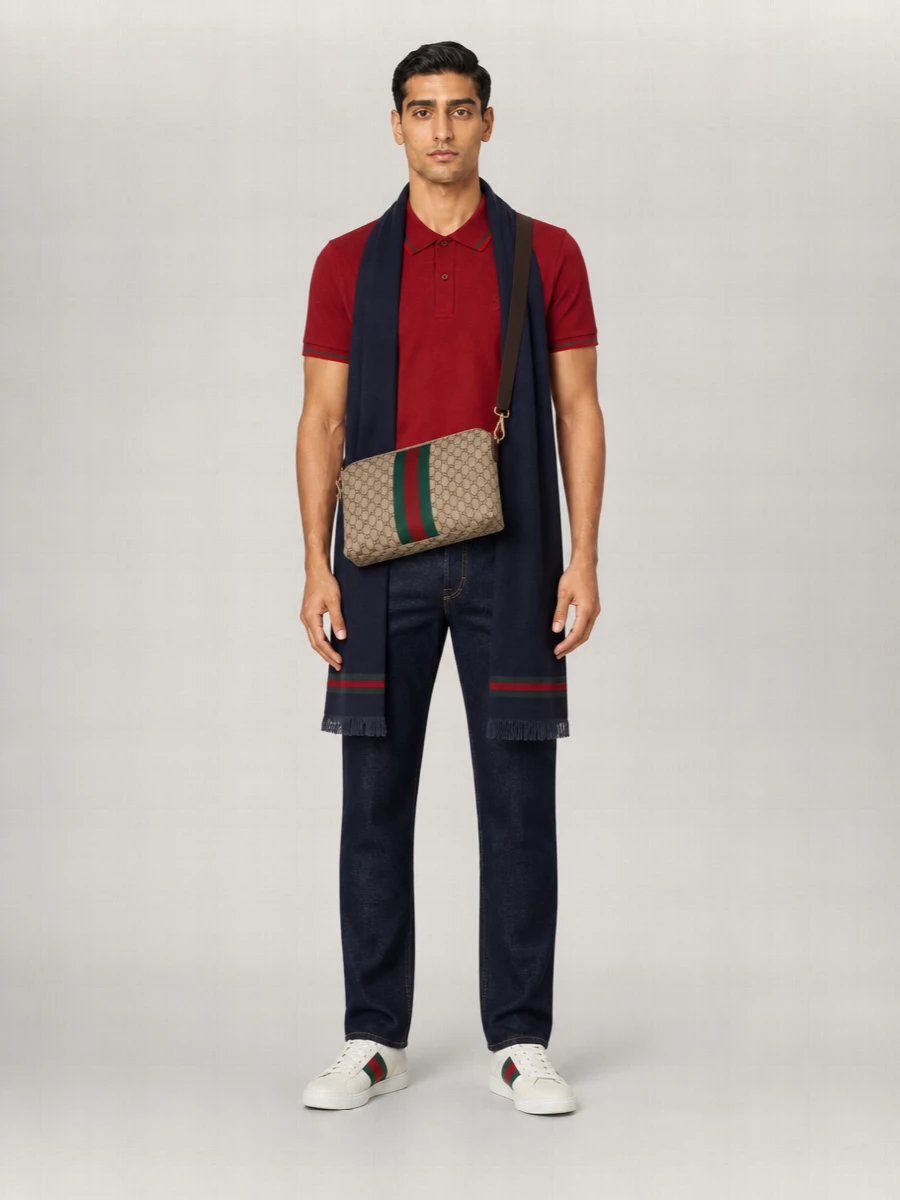 Gucci Piqué Polo Shirt