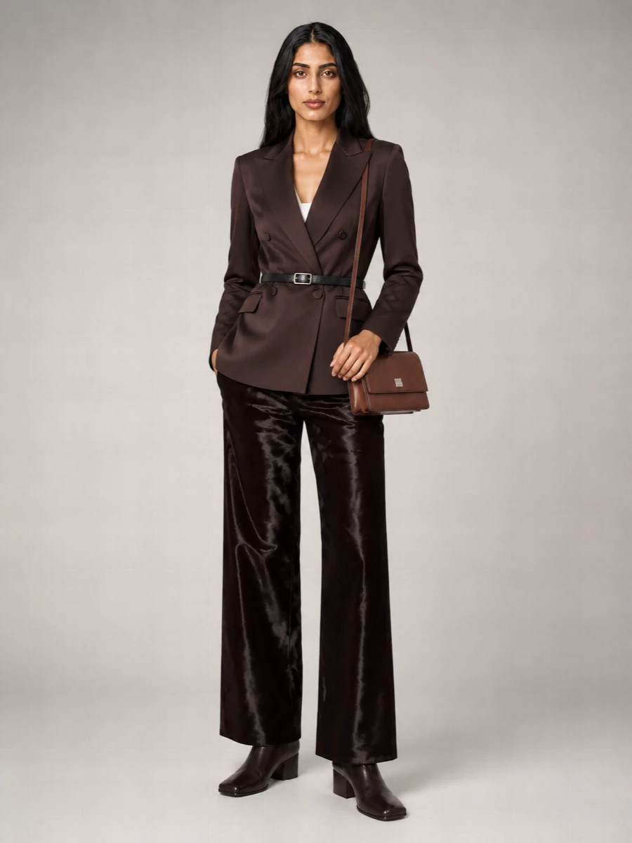 Max Mara silk wide-leg trousers