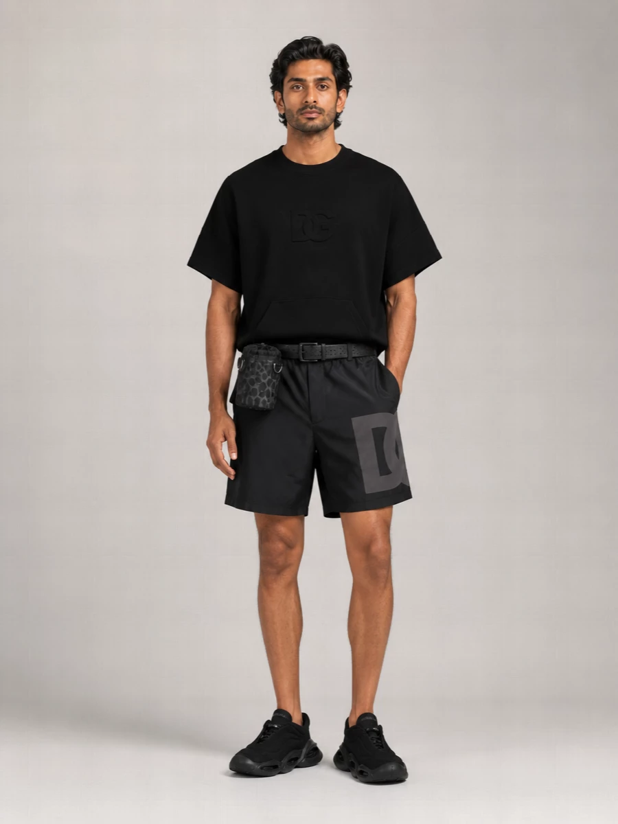 Dolce&Gabbana Logo Print Swim Shorts