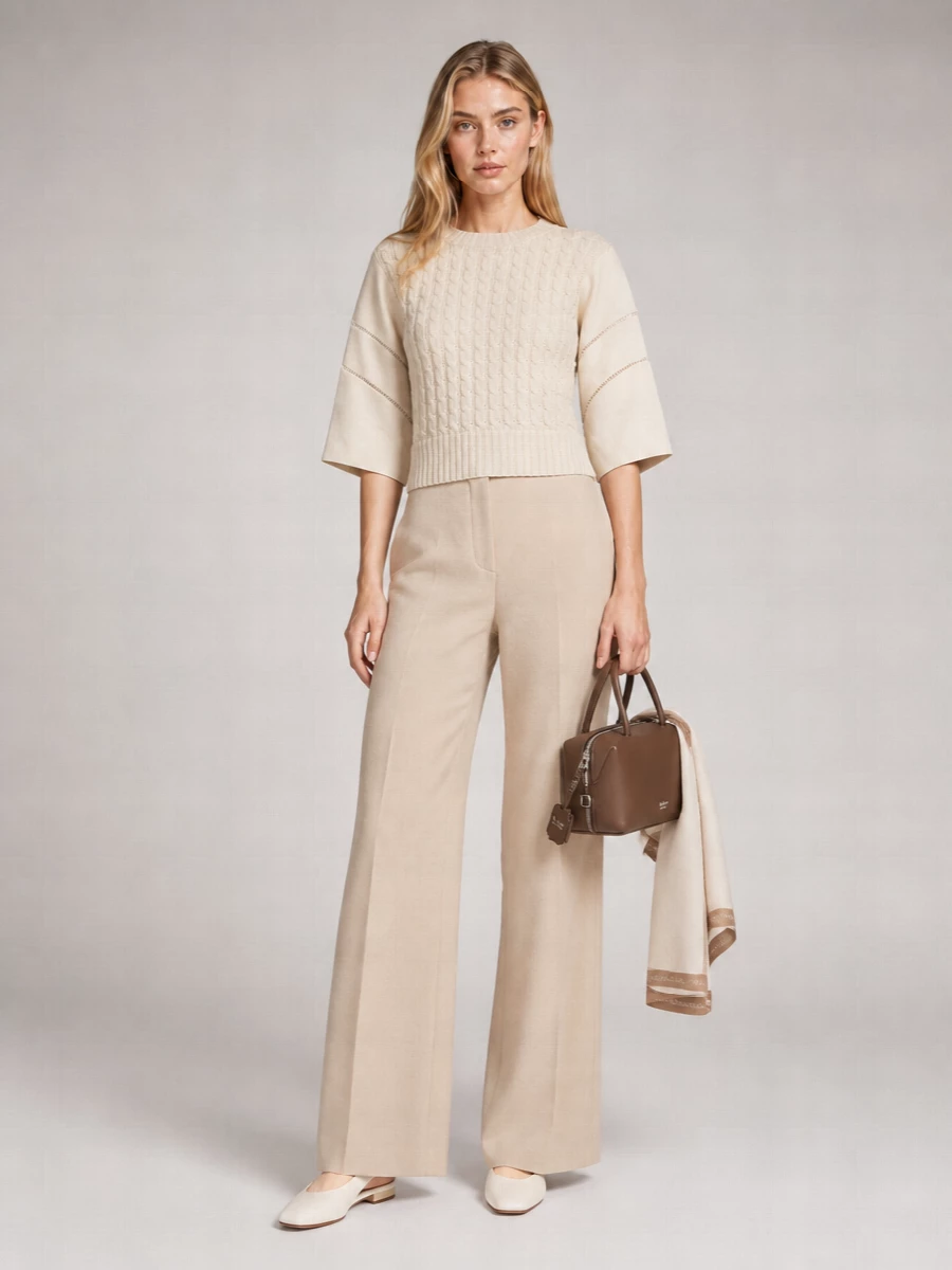 Max Mara Cable-Knit Linen Jumper