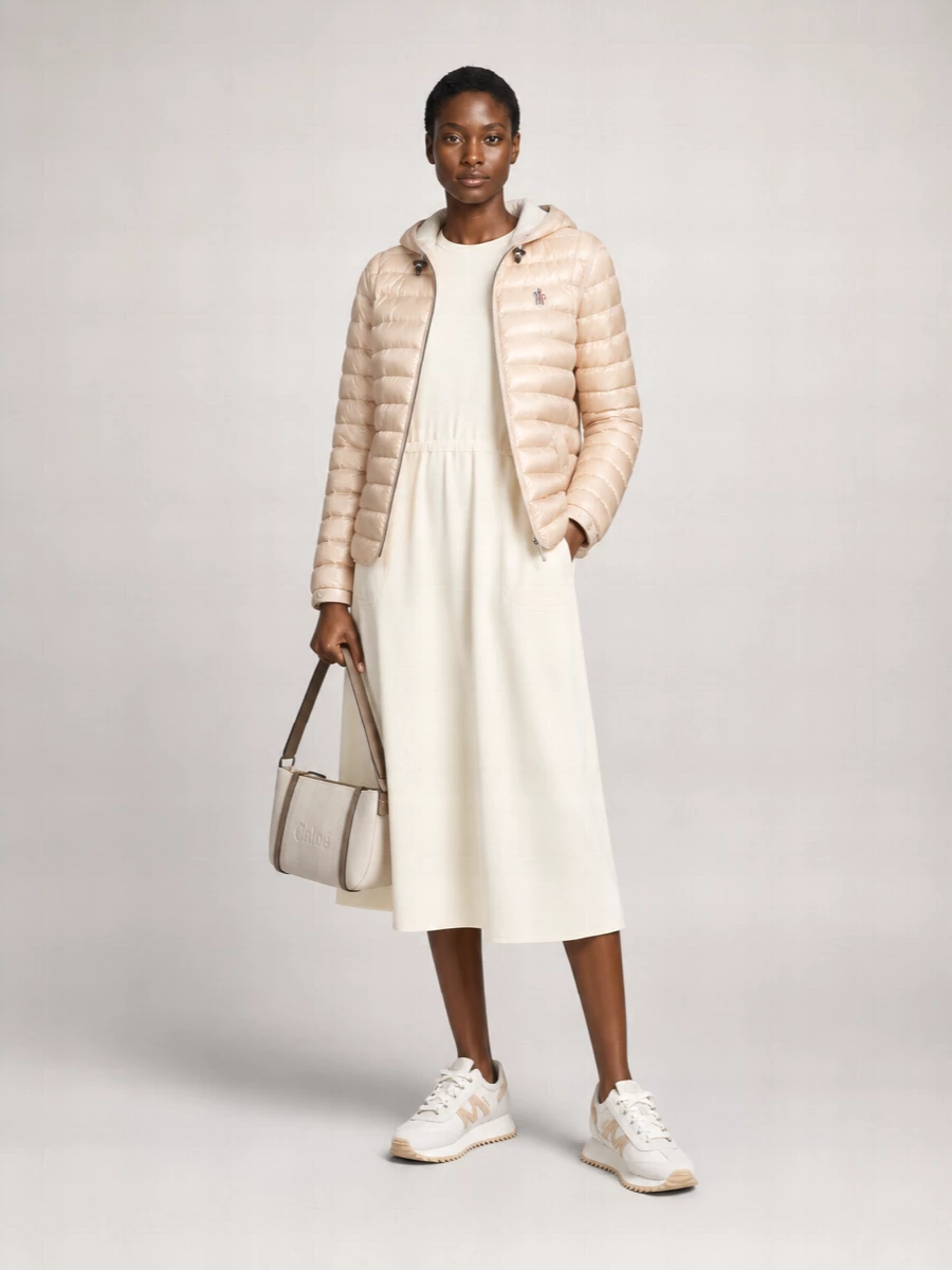 Moncler Grenoble Down Quilted Hooded Parka Coat