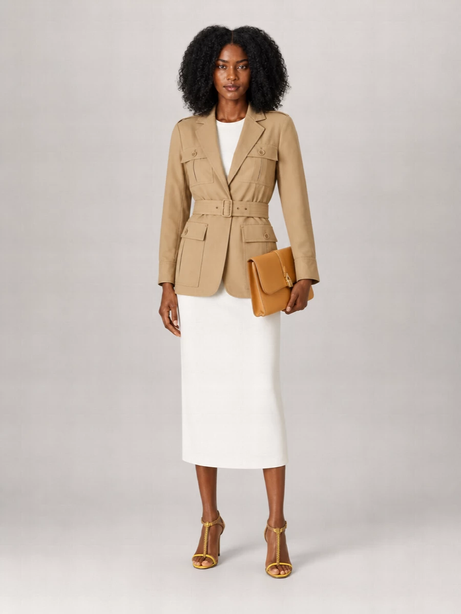 Max Mara Cotton Fitted Jacket
