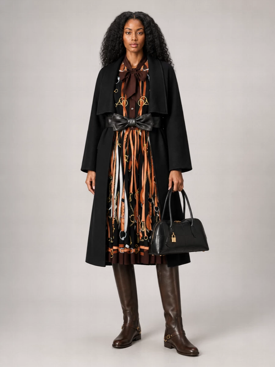 Gucci Silk Printed Shirt Midi Dress